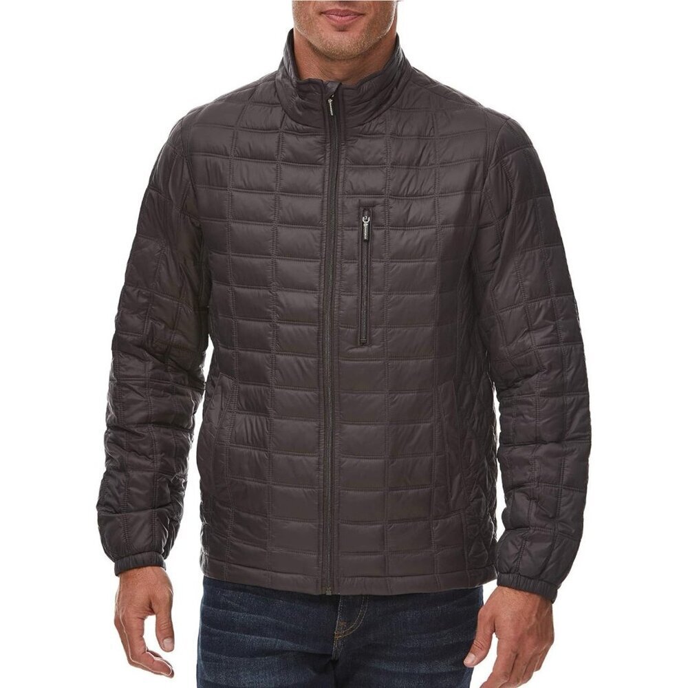 NEW! RAINFOREST Quilted Puffer Jacket Light Weight Thermoluxe Green Size L